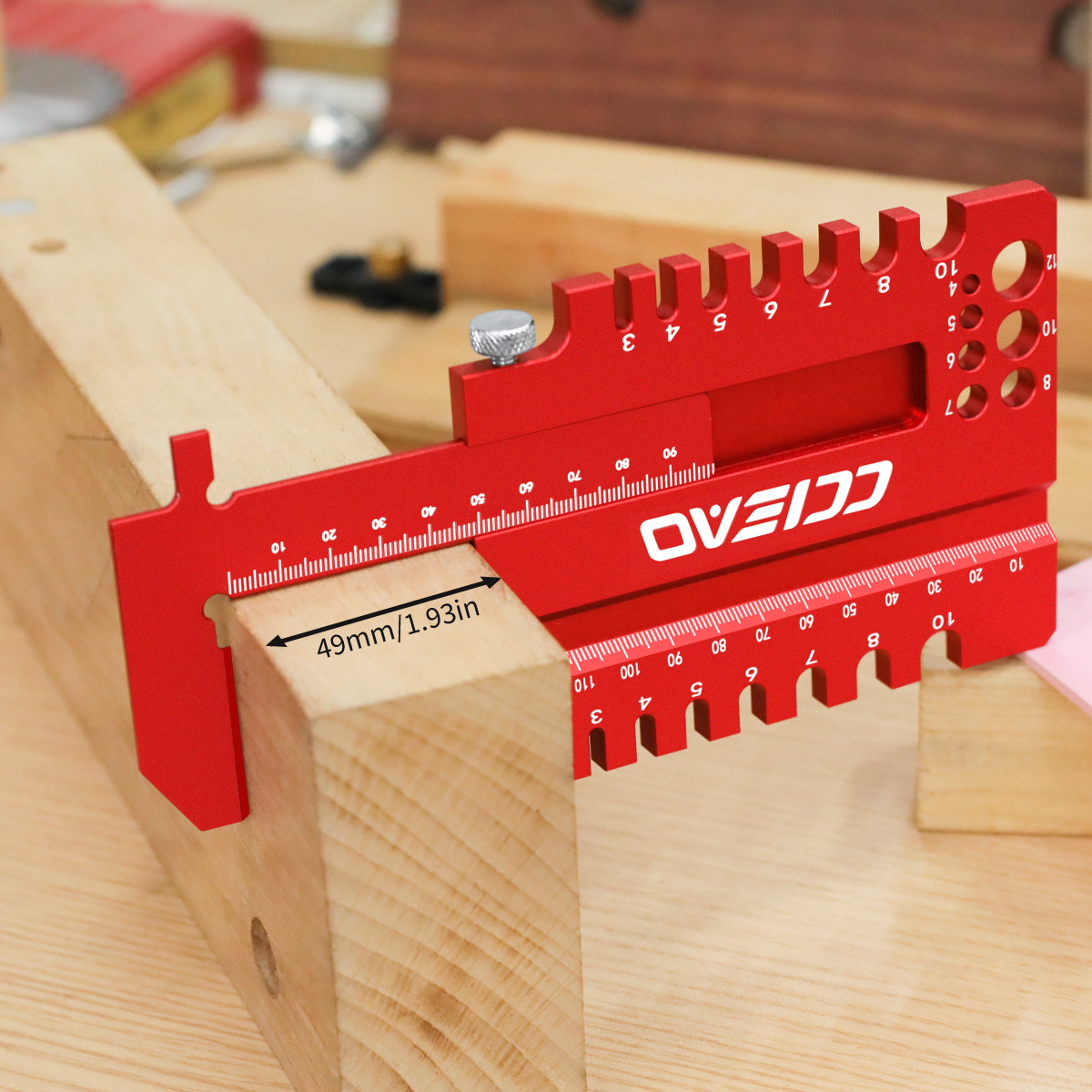 Woodworking Cutting Tools - Woodworking Multi-Function Measuring Ruler, Aluminum Alloy