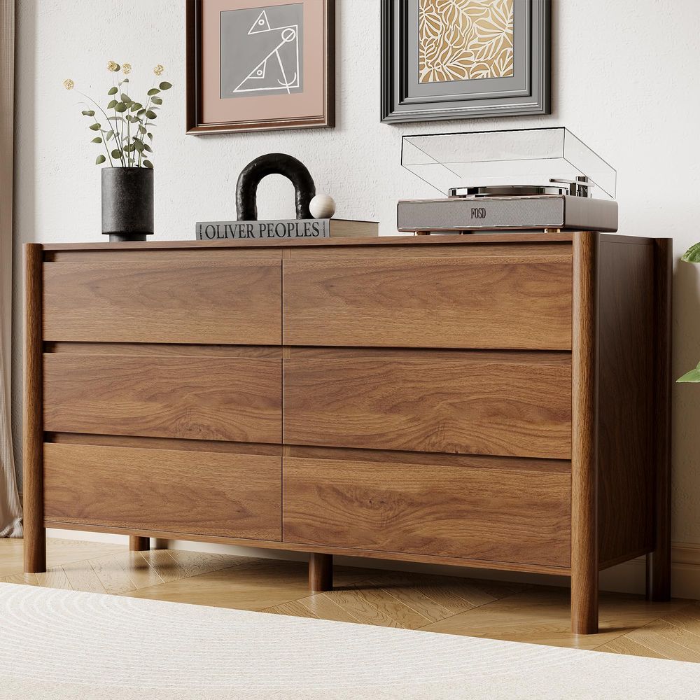 Woodworking Tv - Wide 6Drawer Dresser, Farmhouse Storage Chest