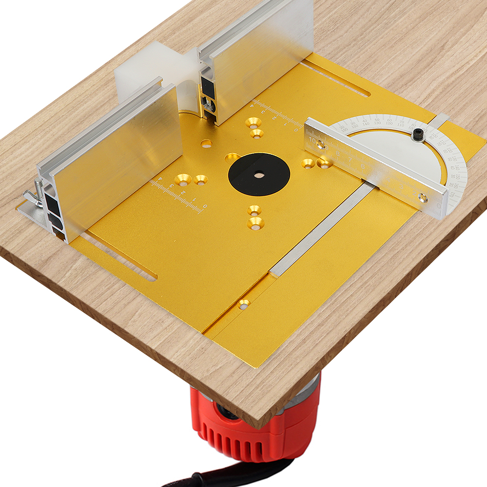 Woodworking Manufacturing - Aluminum Router Table Insert Plate W/Miter