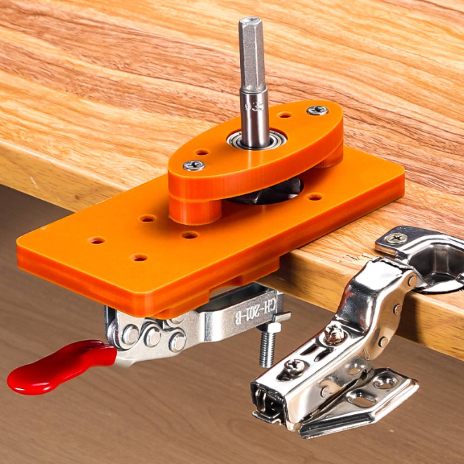 Woodworking Class - 35mm Hinge Drilling Jig Long-Lasting Door