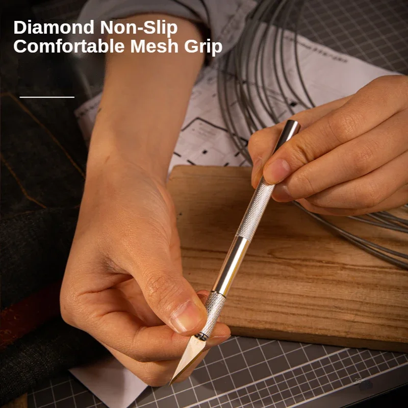 Drawknife Blade - Deli Engraving Non-Slip Metal Knife Kit