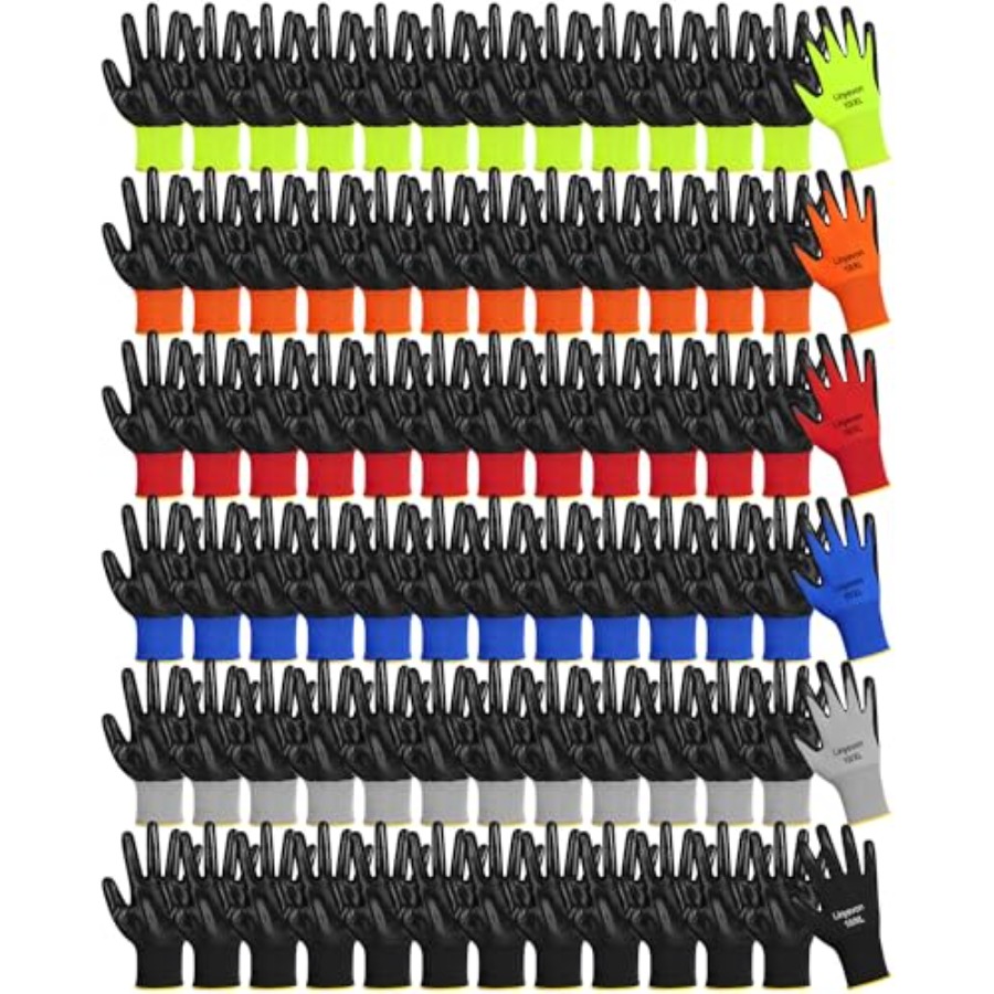 Woodworking Women - 54 Pairs PU Coated Reusable Rubber