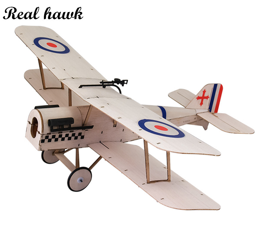 Woodworking Hobbies - Sopwith-SE5A 378mm Balsa Biplane Laser-Cut RC