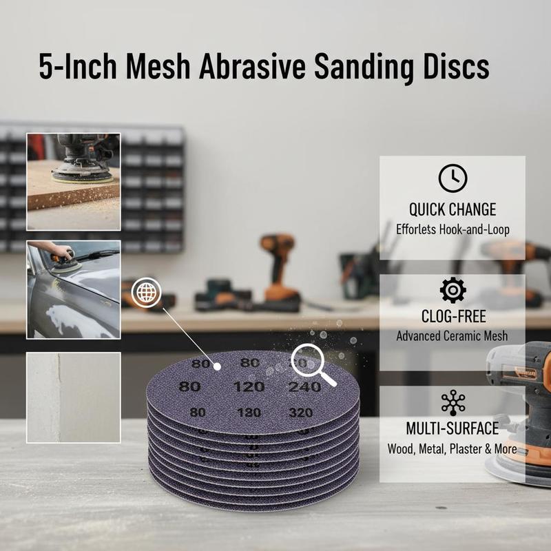 5-inch Ceramic Net Sandpaper 5 – Woodworking Finishing Bewertung und Preis