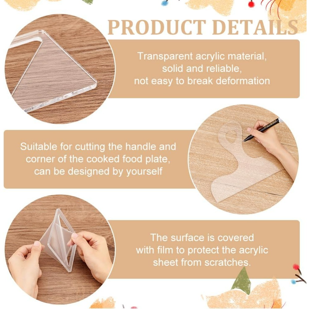 7Pcs Charcuterie Template Acry – Woodworking Cutting Tools Bewertung und Preis