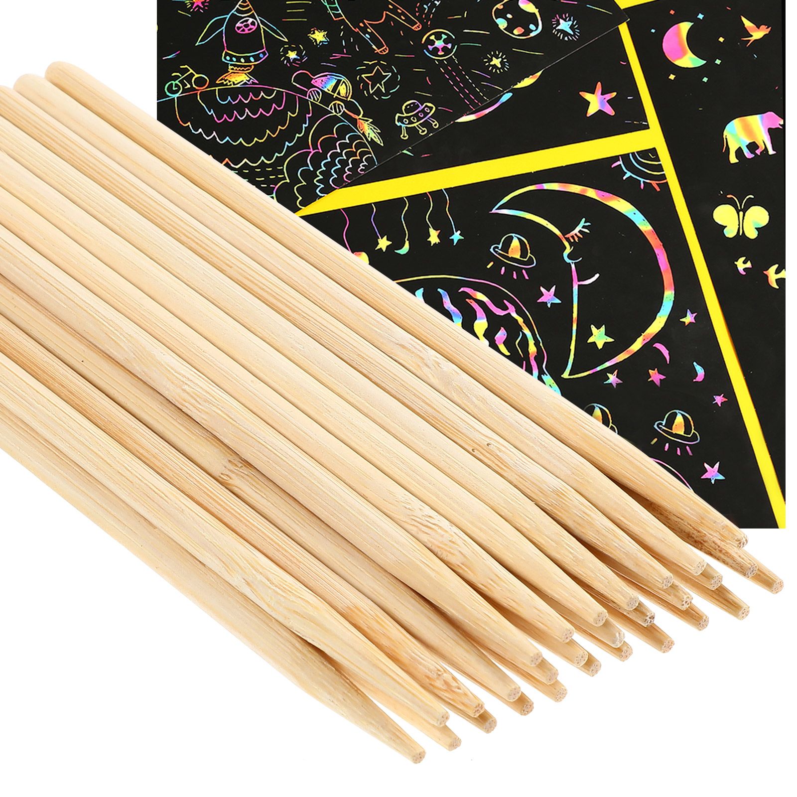 30pcs Scratch Bamboo Pens Wax  – Woodworking Hobbies Bewertung und Preis
