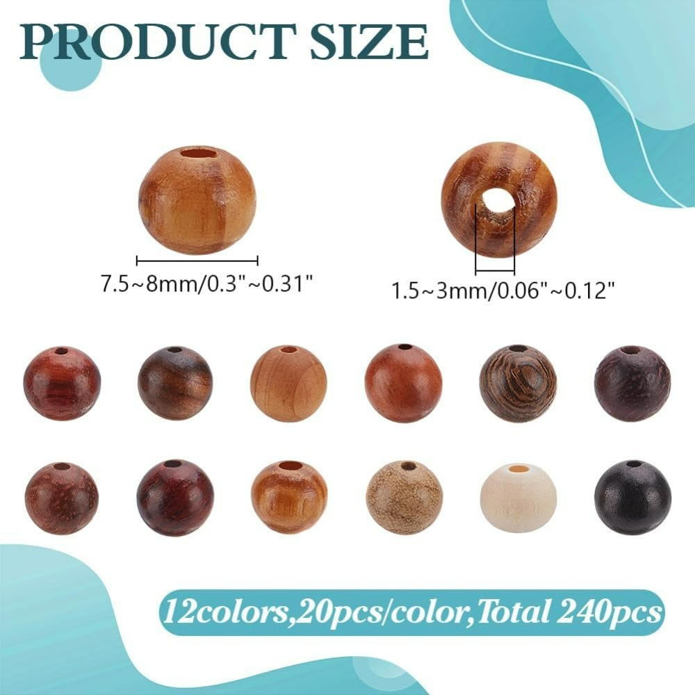 240Pcs 12 Colors Wood Round Be – Woodworking Hobbies Bewertung und Preis