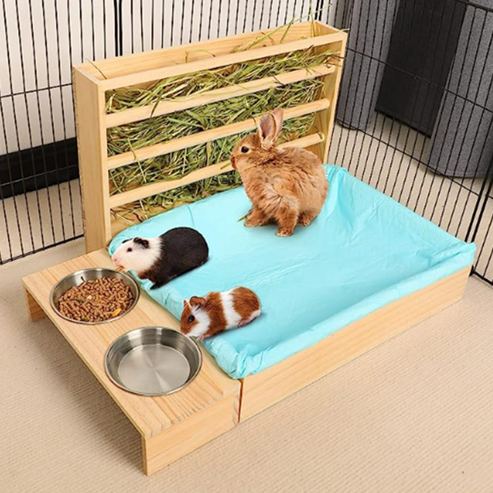 Wooden Rabbit Hay Feeder with  – Woodworking Rabbet Bewertung und Preis