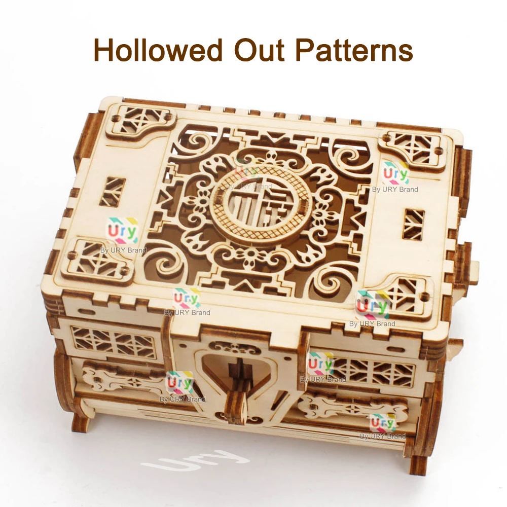 URY 3D Wooden Puzzle Mini Anti – Woodworking Women Bewertung und Preis