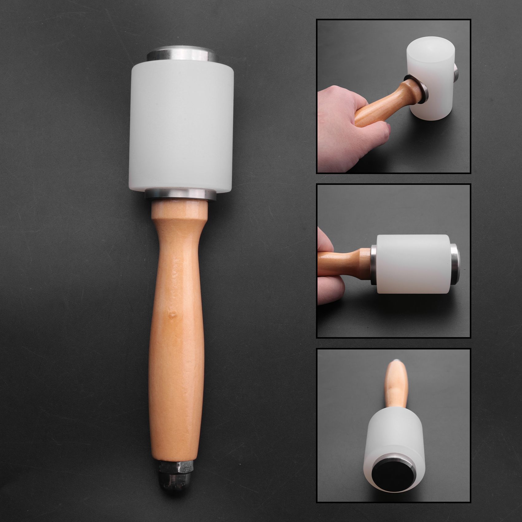 A84X-2 Pcs Leather Carving Ham – Wooden Mallet Carving Bewertung und Preis