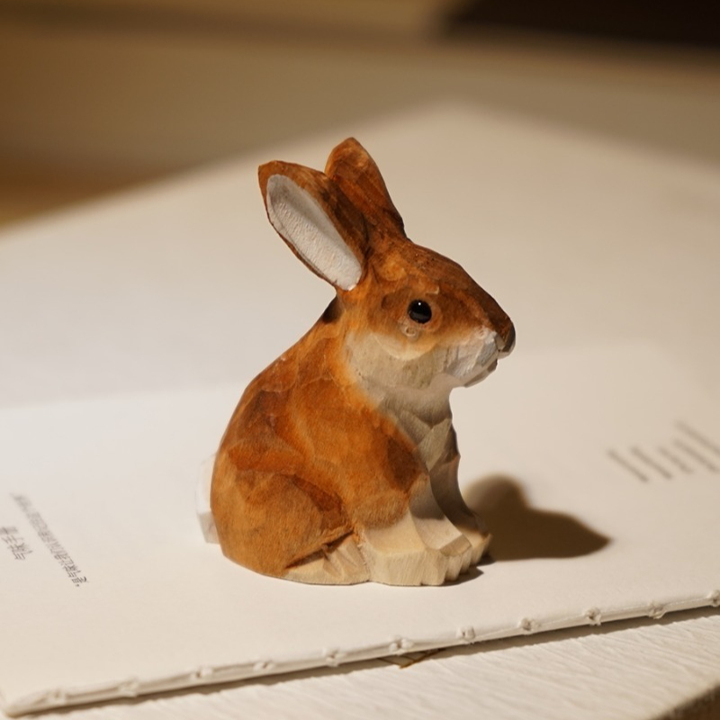 1PC Seated Bunny Hand Carved W – Woodworking Rabbet Bewertung und Preis