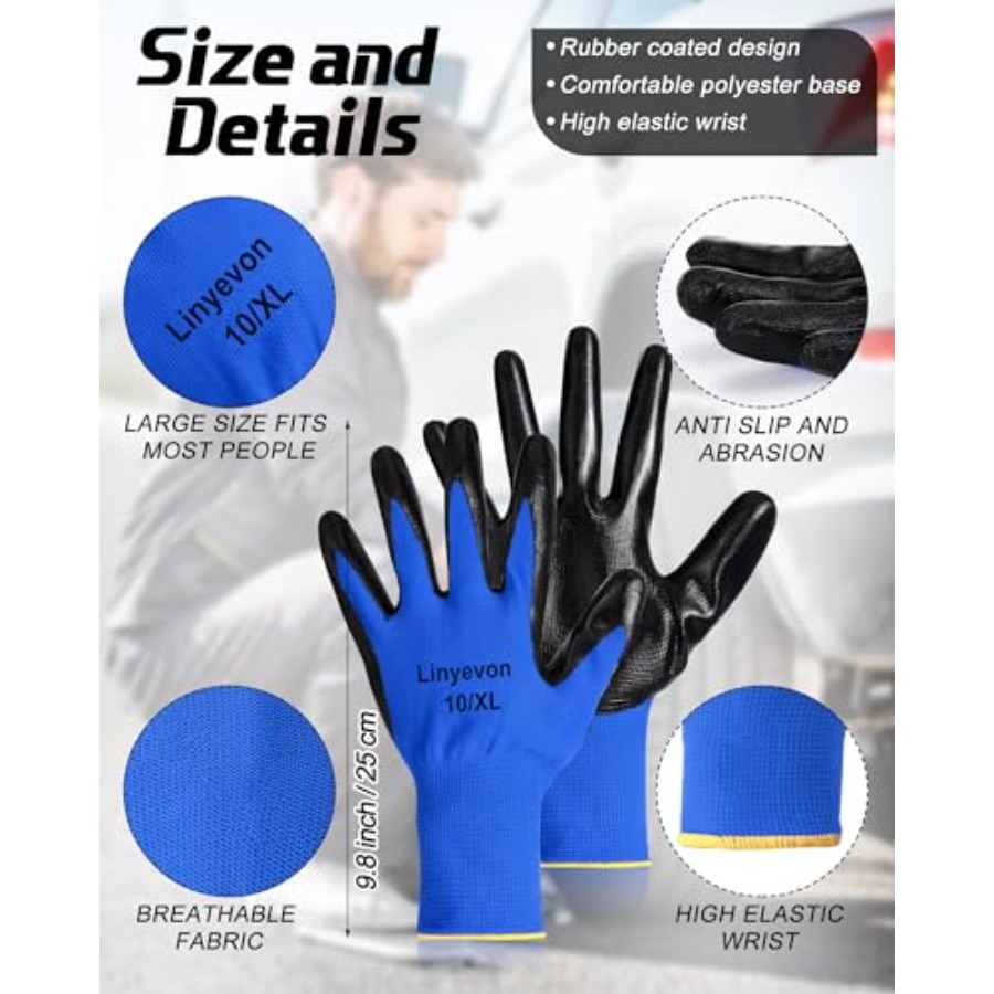 54 Pairs PU Coated Reusable Ru – Woodworking Women Bewertung und Preis