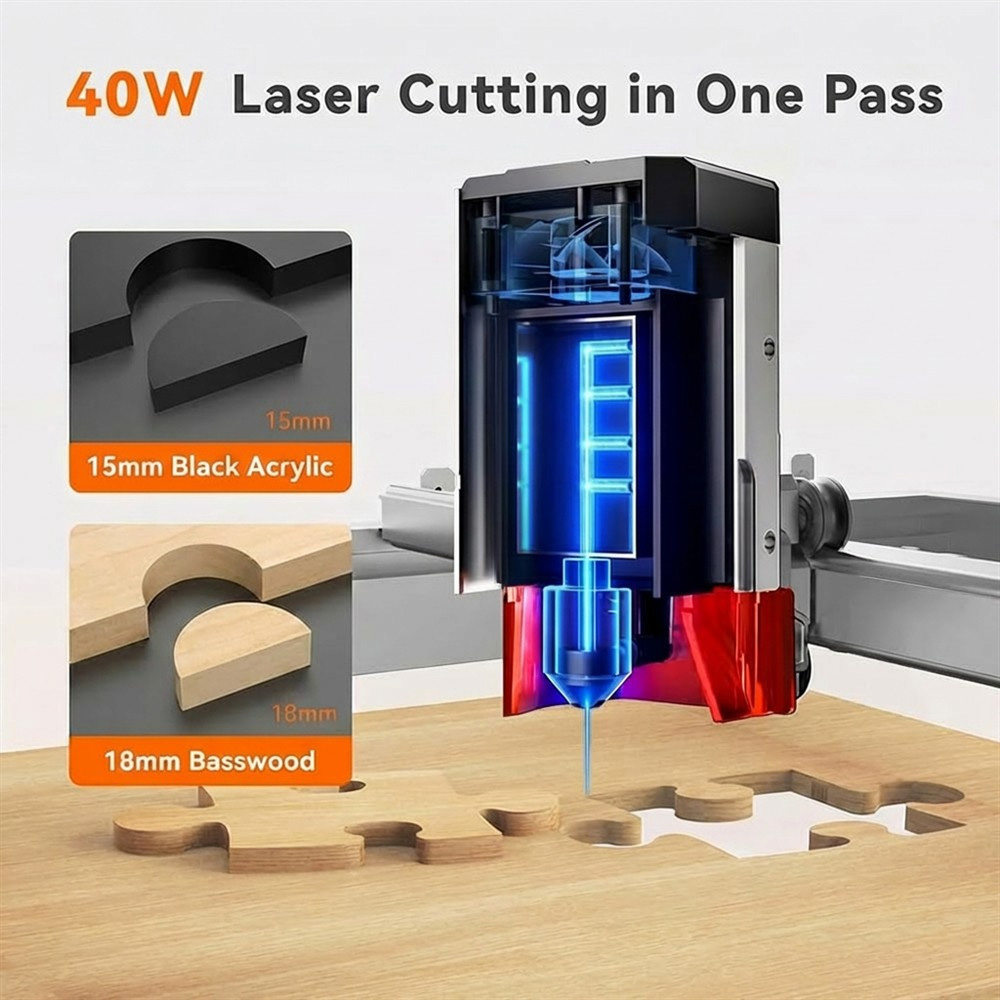 TOOCAA L2 40W AI Desktop Laser – Woodworking Class Bewertung und Preis