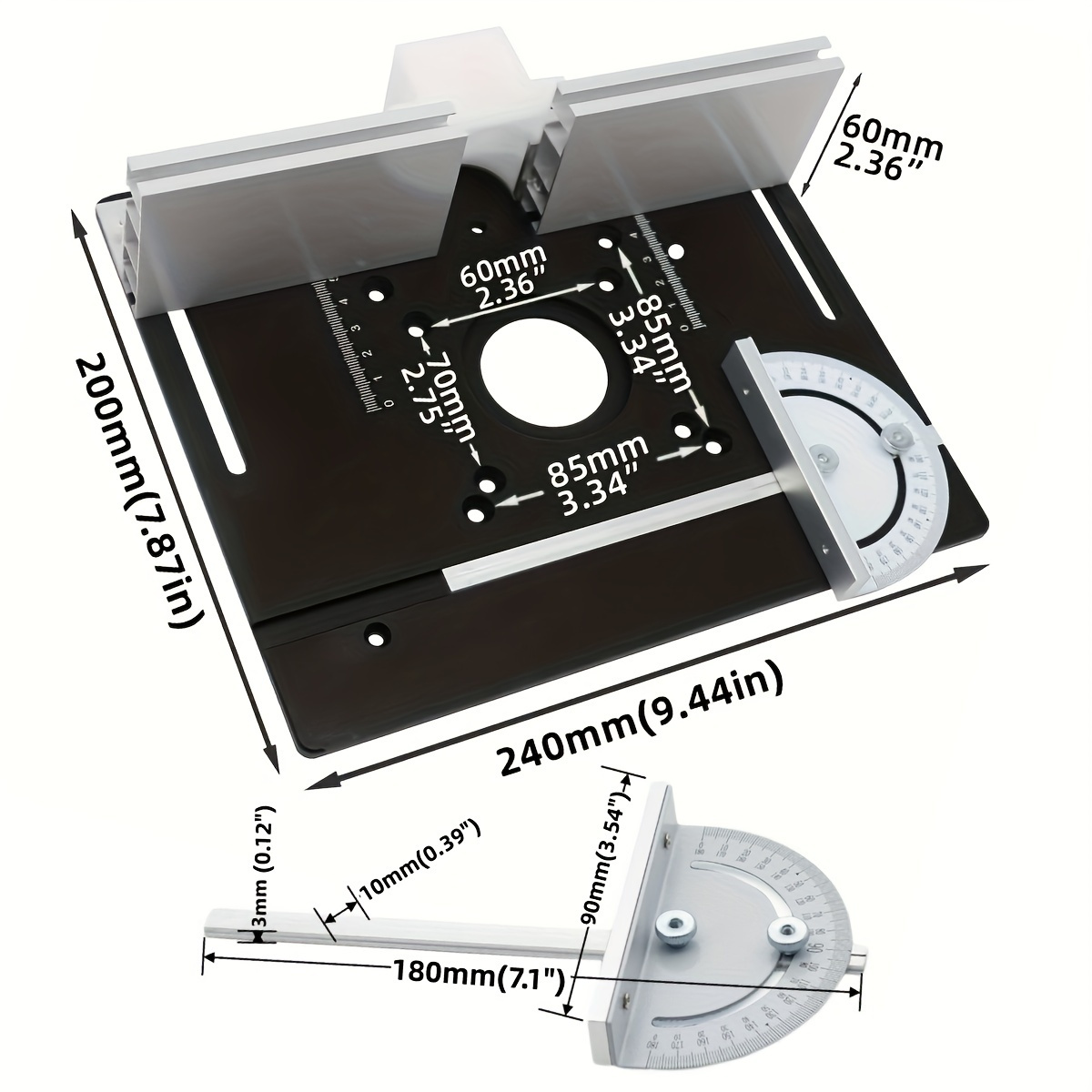 Aluminum Router Desktop Insert – Woodworking Finishing Bewertung und Preis