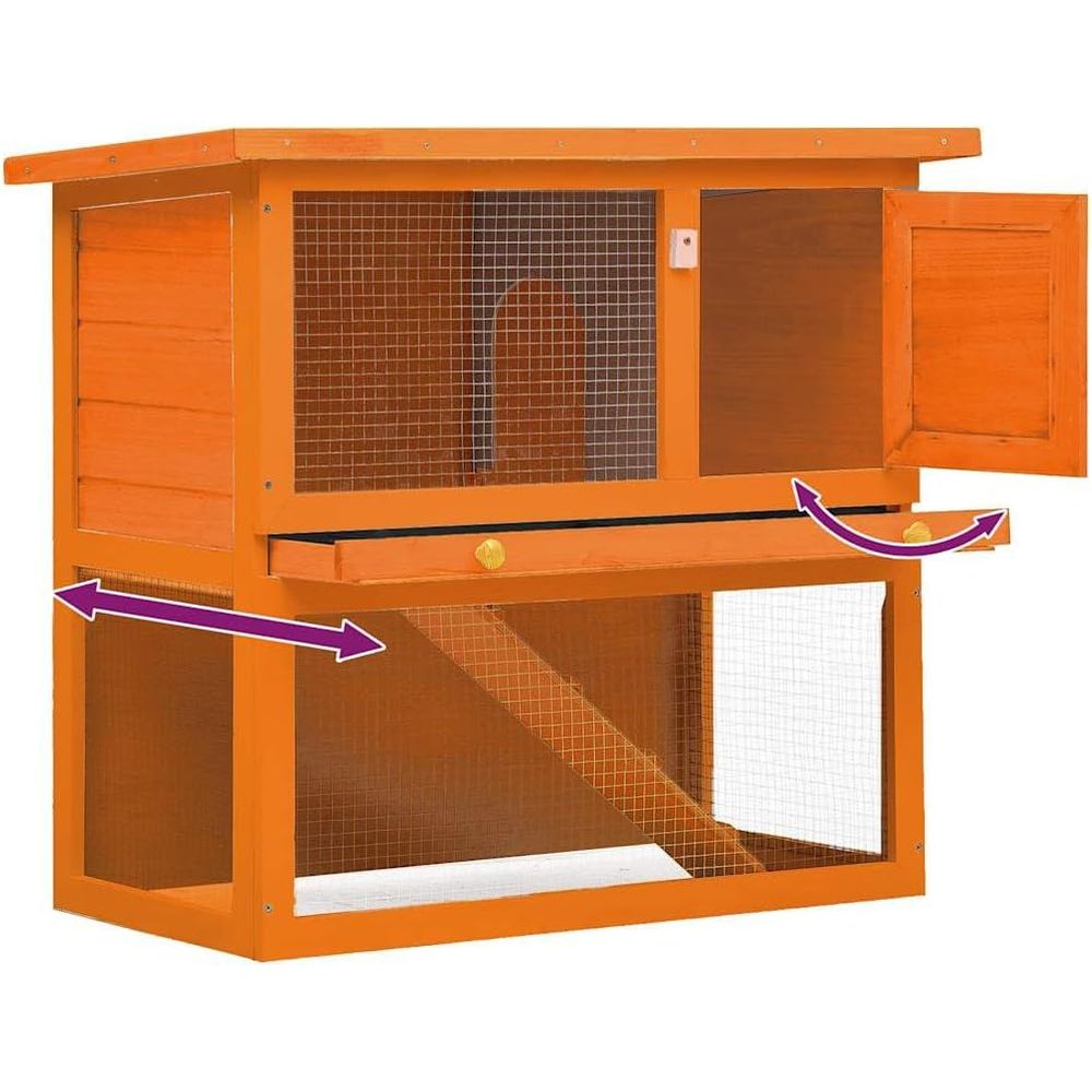 Spacious Wooden Rabbit Hutch w – Woodworking Rabbet Bewertung und Preis