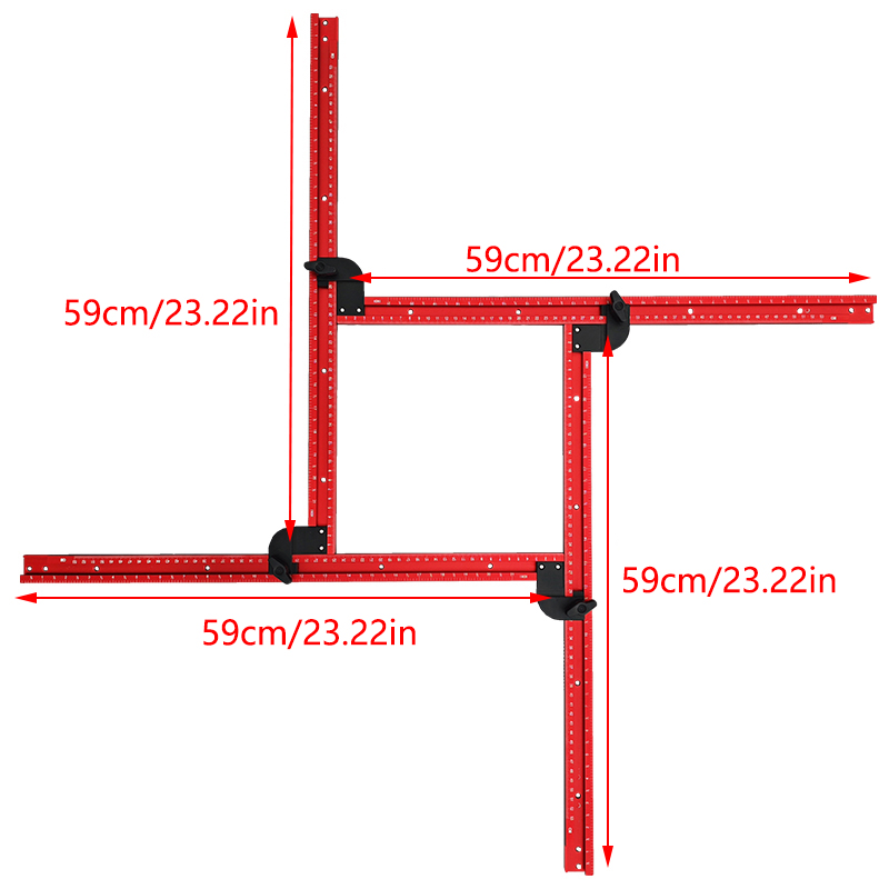 59cm Adjustable Square Router  – Woodworking Manufacturing Bewertung und Preis