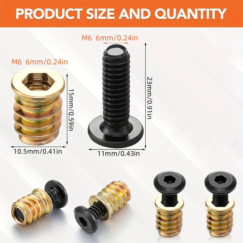 10PCS Nut Threaded Inserts Com – Woodworking Class Bewertung und Preis