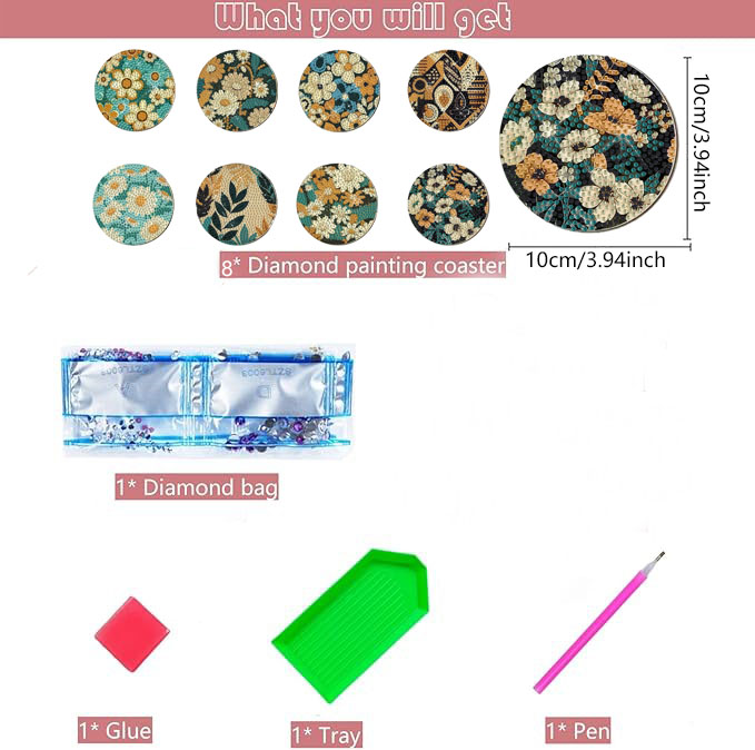 8 pieces DIY diamond Painting  – Woodworking Hobbies Bewertung und Preis