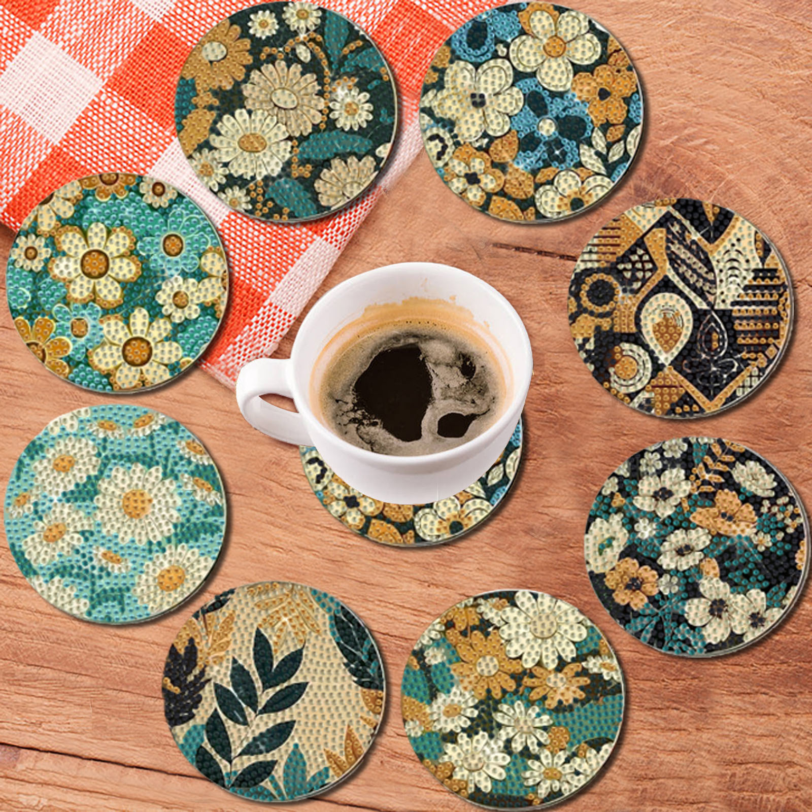 8 pieces DIY diamond Painting  – Woodworking Hobbies Bewertung und Preis
