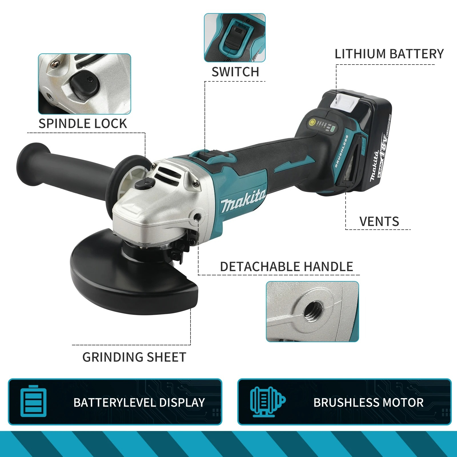 Makita Brushless DGA404 100MM  – Woodworking Manufacturing Bewertung und Preis